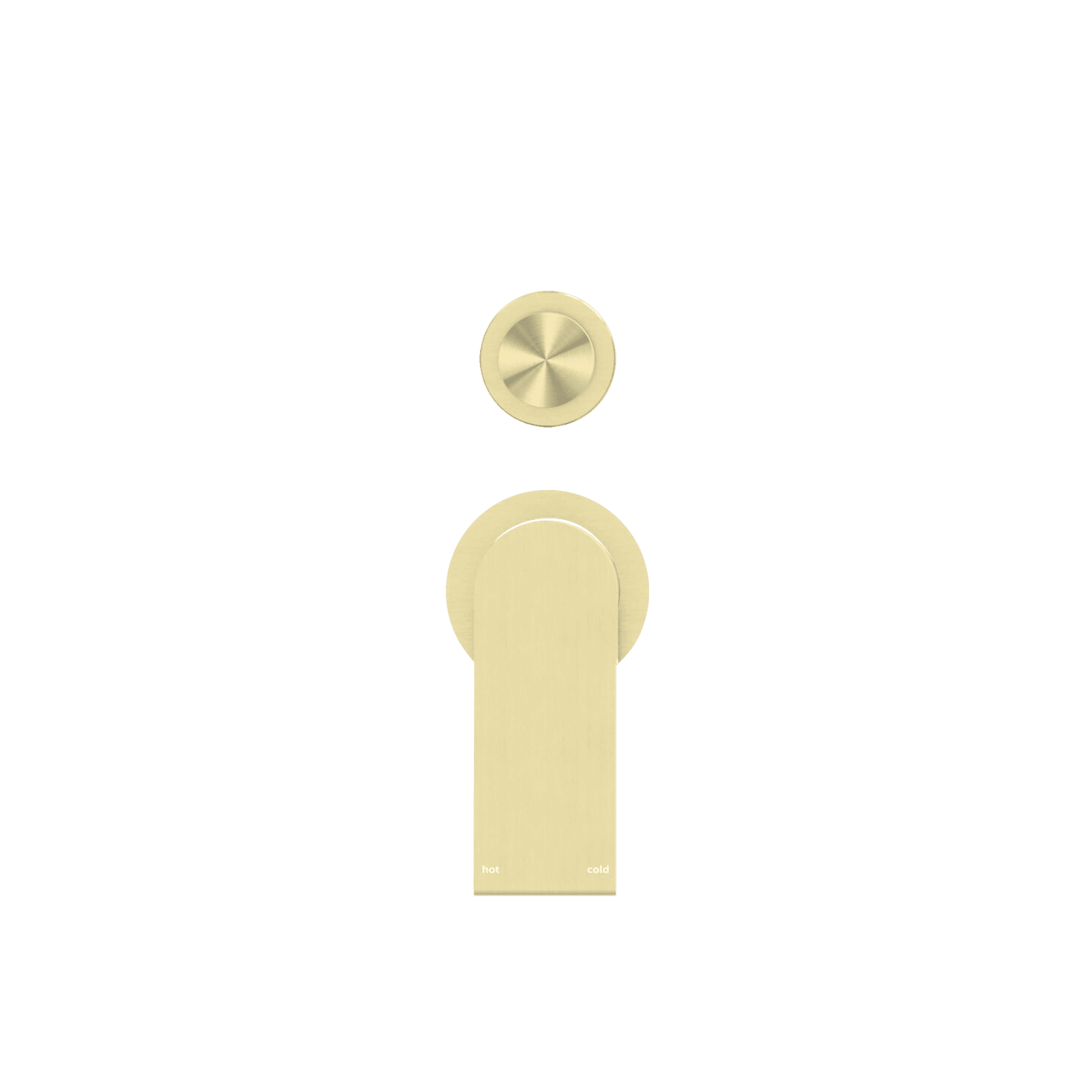 Bianca Shower Mixer & Divertor Back Plate | Brushed Gold gallery detail image