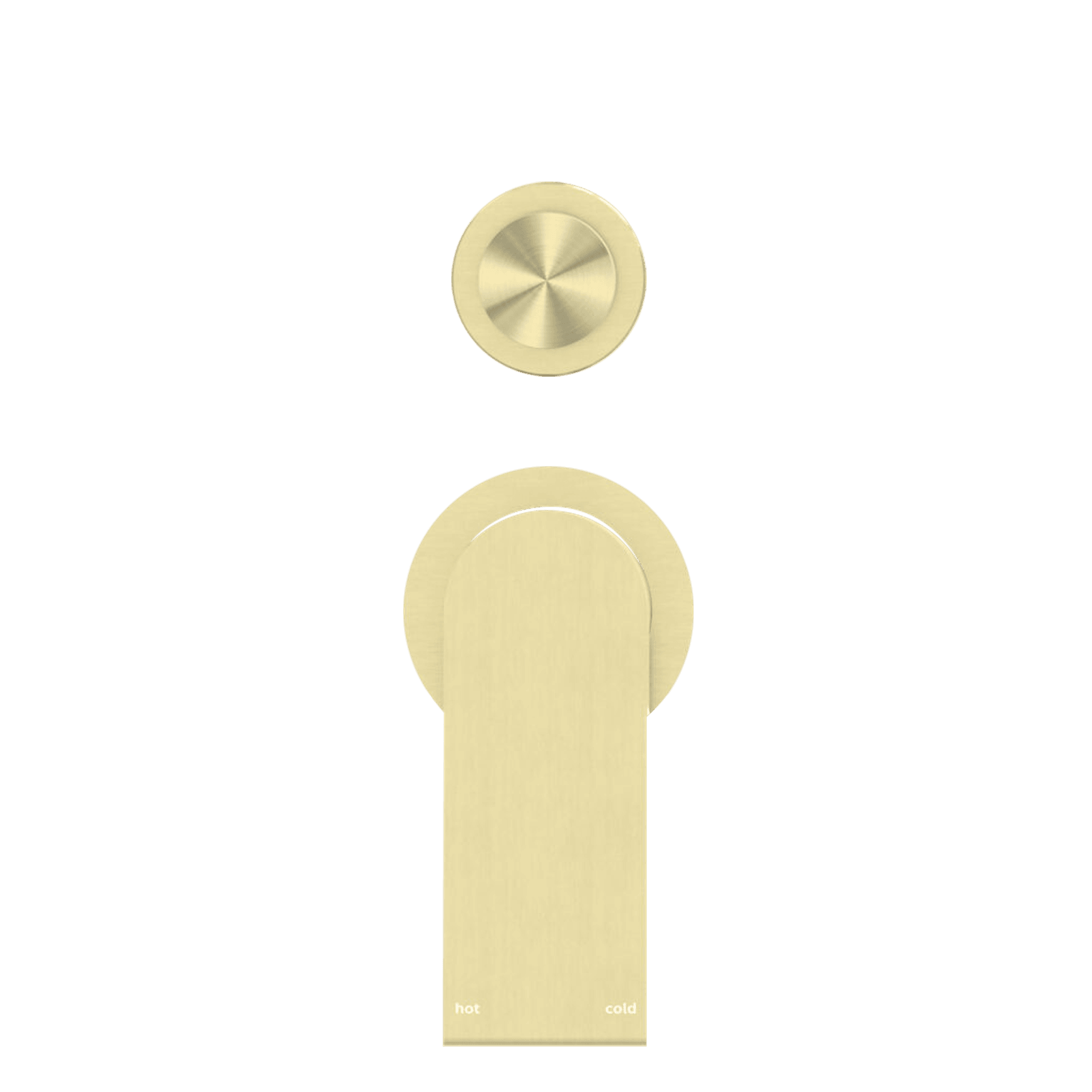 Bianca Shower Mixer & Divertor Back Plate | Brushed Gold gallery detail image