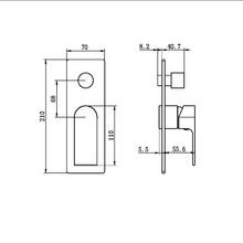 Bianca Shower Mixer & Divertor Trim Kits | Matte Black gallery detail image