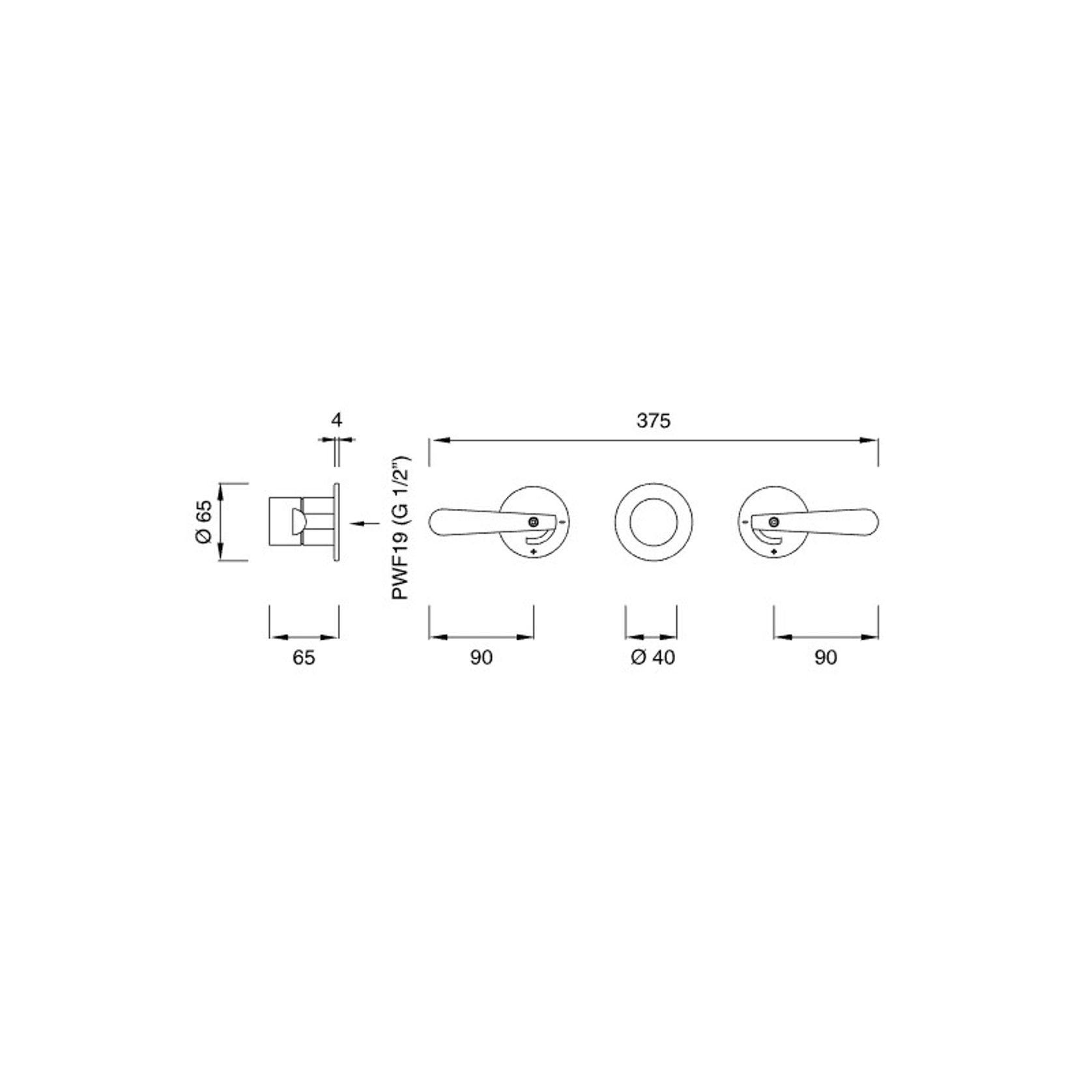 LUTEZIA Shower Mixer Set by CEA gallery detail image