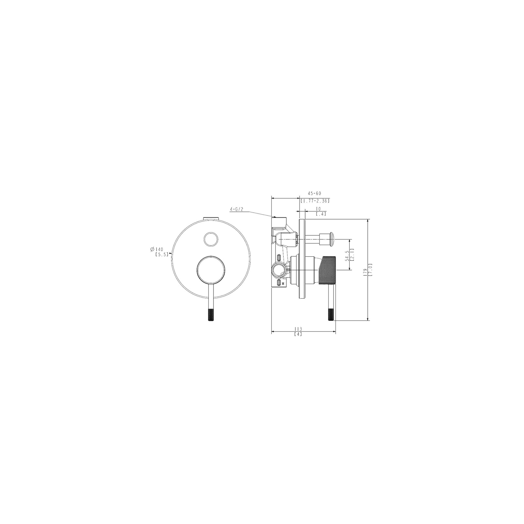 Uno Etch Diverter Mixer gallery detail image