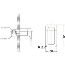 Unika Modena Wall Shower Mixer C gallery detail image