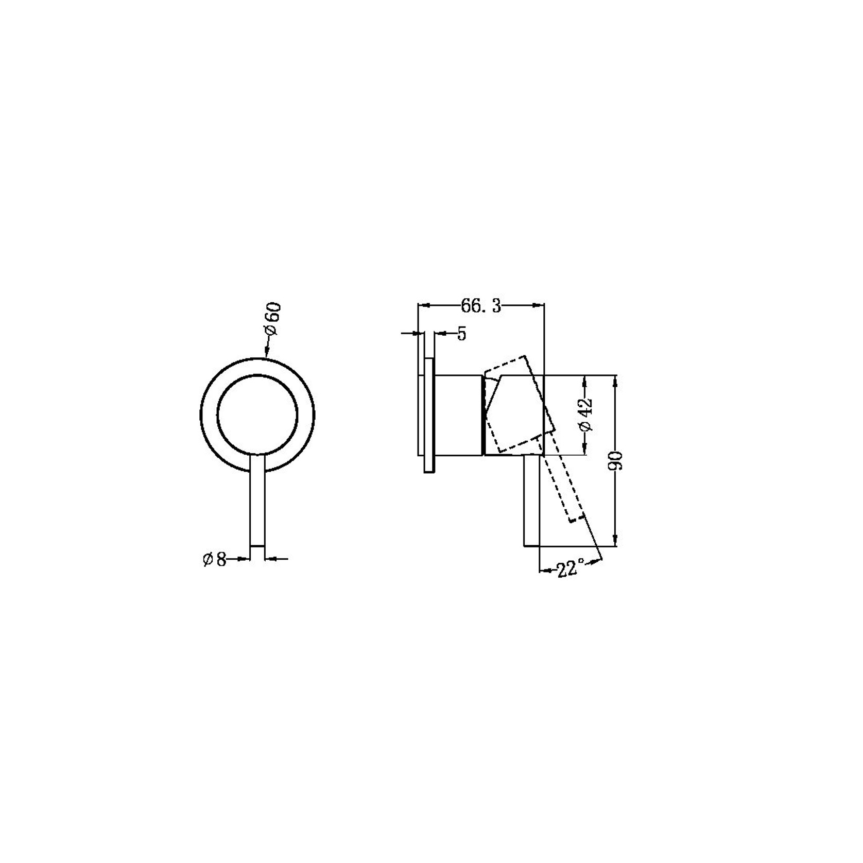 Zen SS316L Shower Mixer Trim Kits | Brushed Bronze gallery detail image