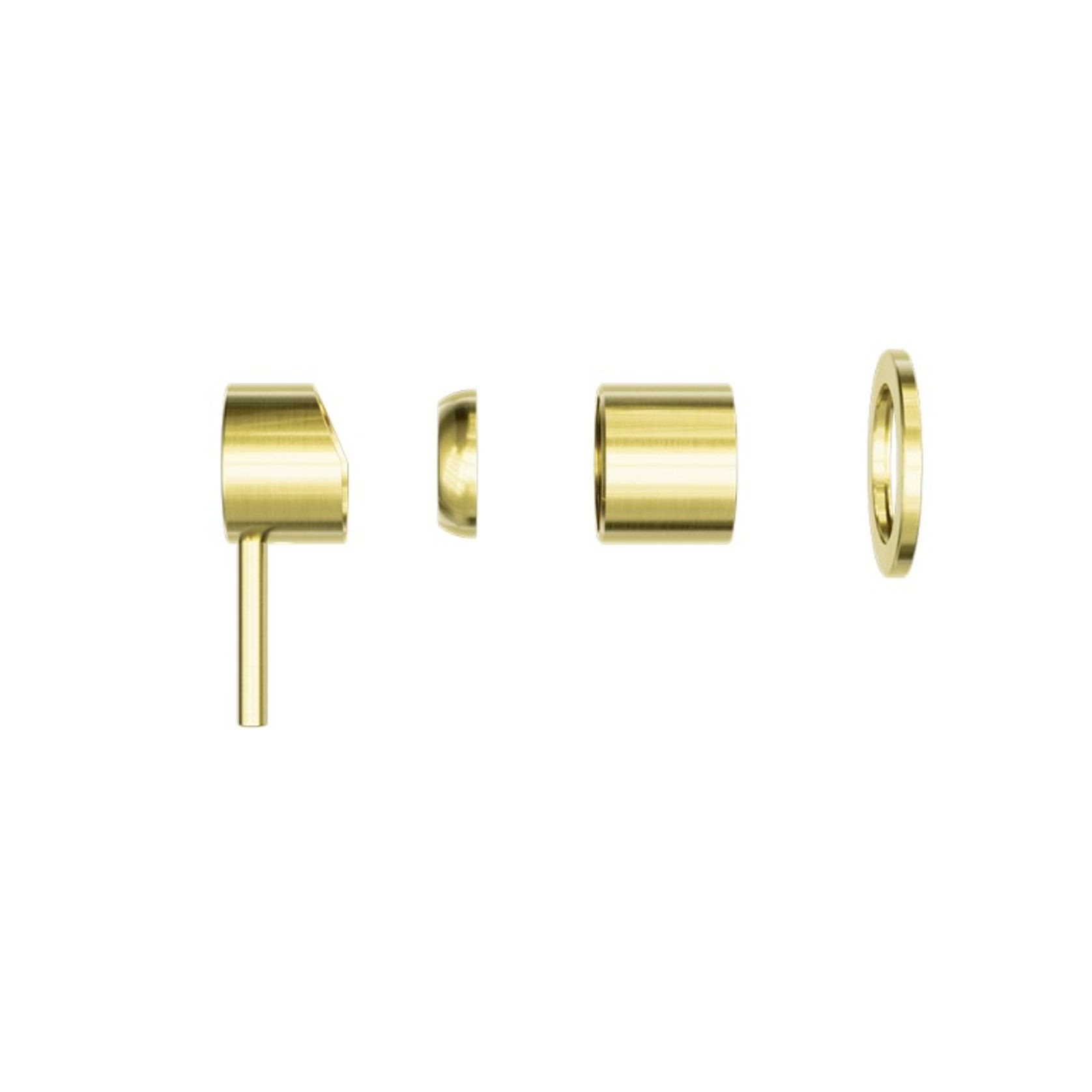 Zen SS316L Shower Mixer Trim Kits | Brushed Gold gallery detail image