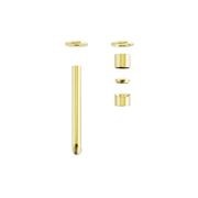 Zen SS316L Wall Basin/Bath Mixer Separate Back Plate 230mm Spout Trim Kits | Brushed Gold gallery detail image