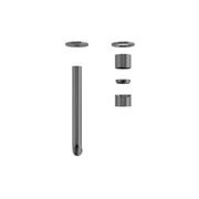 Zen SS316L Wall Basin/Bath Mixer Separate Back Plate 230mm Spout Trim Kits | Graphite gallery detail image