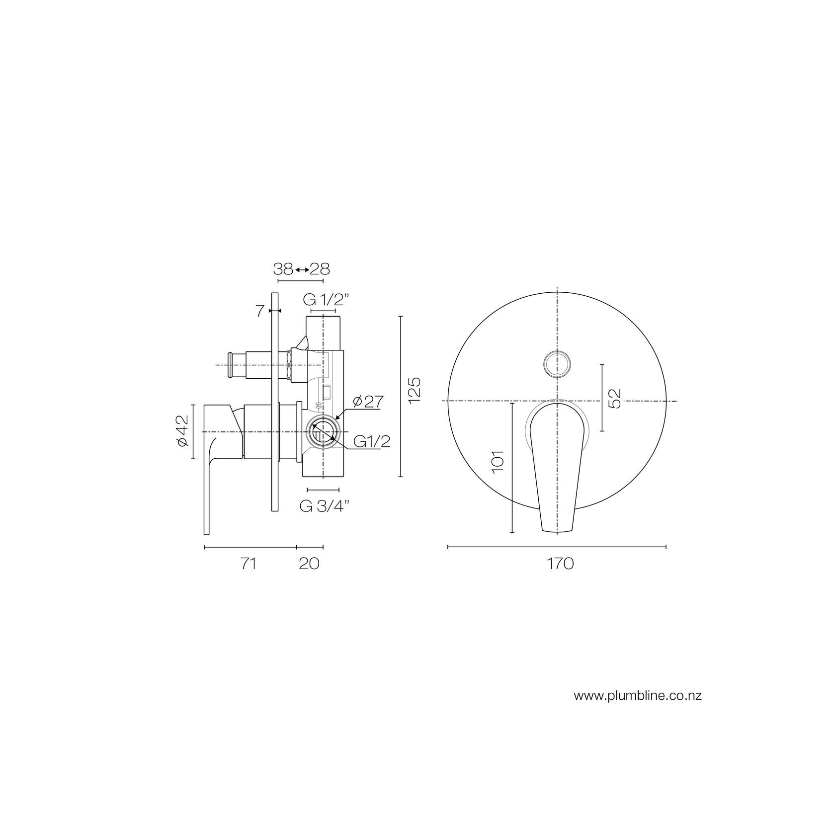 Eco Style Diverter Mixer gallery detail image