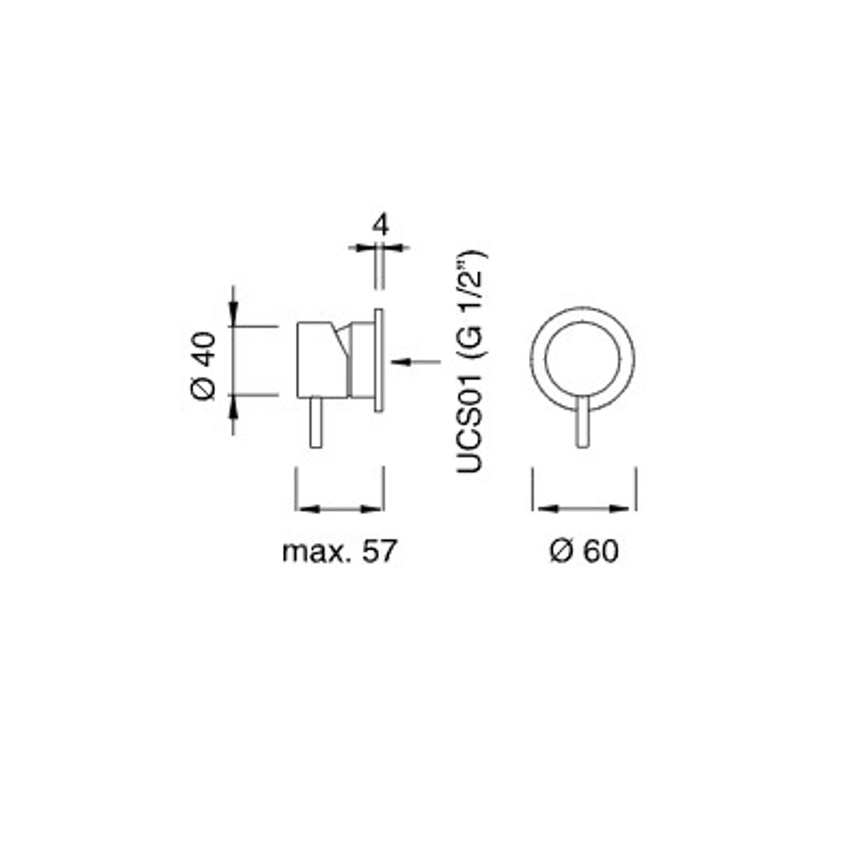 MILO 360 Shower Mixer by CEA gallery detail image