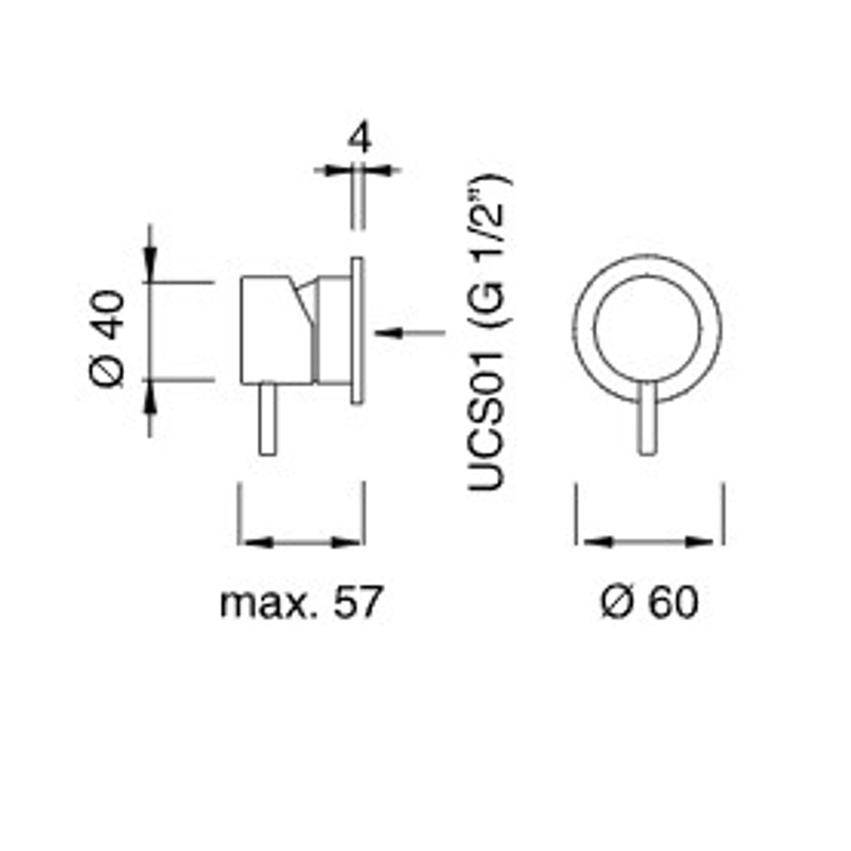 MILO 360 Shower Mixer by CEA gallery detail image