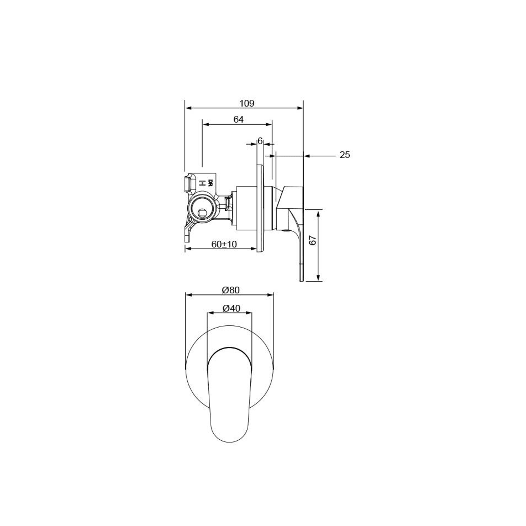 Glide Shower Mixer Tap gallery detail image