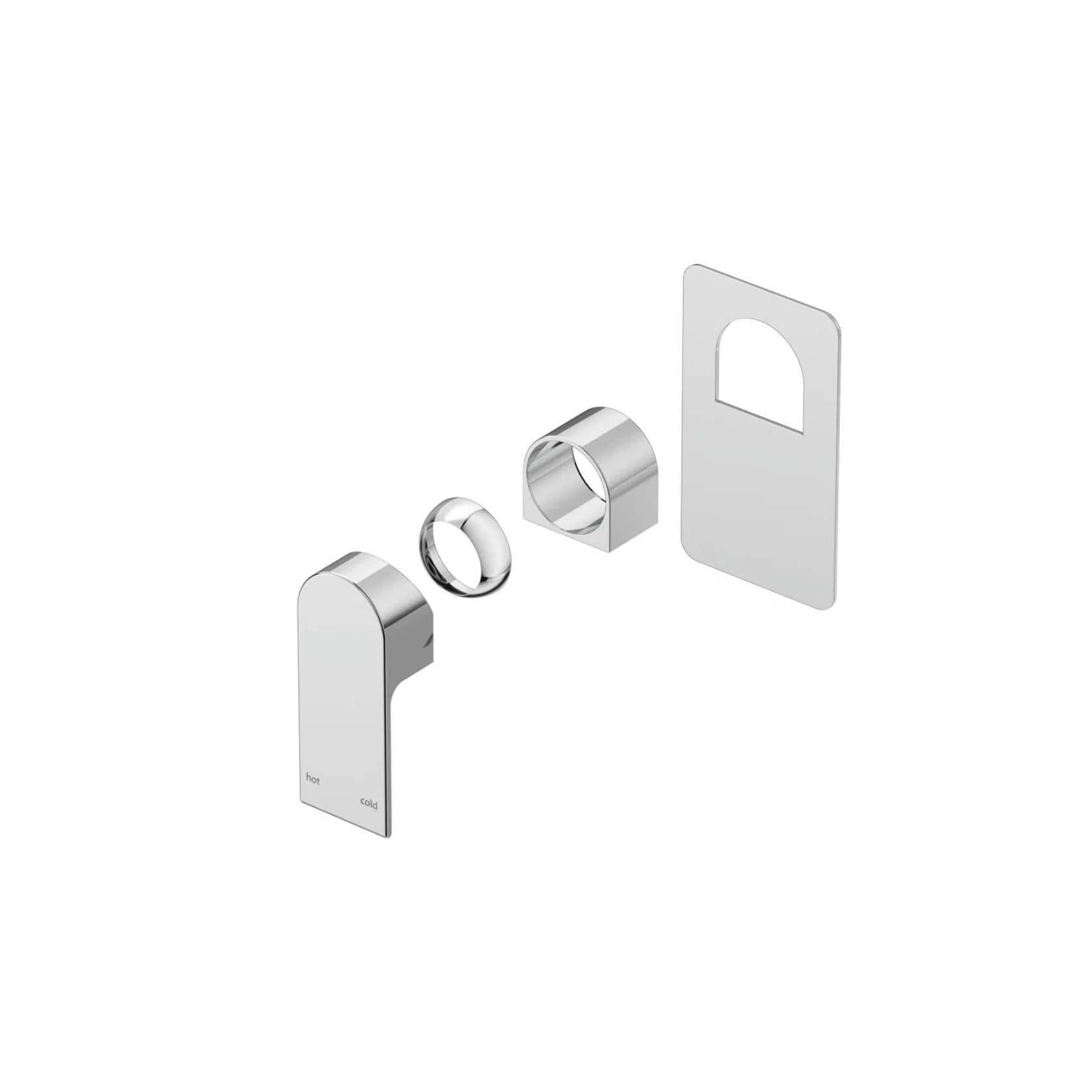 Beki Shower Mixer | Square Plate | Trim Kit Only gallery detail image