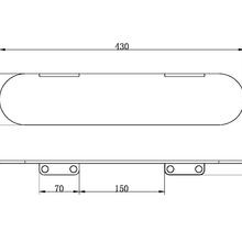 Zen SS316L Metal Shower Shelf | Brushed Nickel gallery detail image