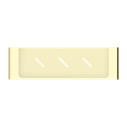 Bianca Metal Shower Shelf | Brushed Gold gallery detail image