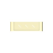 Bianca Metal Shower Shelf | Brushed Gold gallery detail image