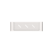 Bianca Metal Shower Shelf | Brushed Nickel gallery detail image