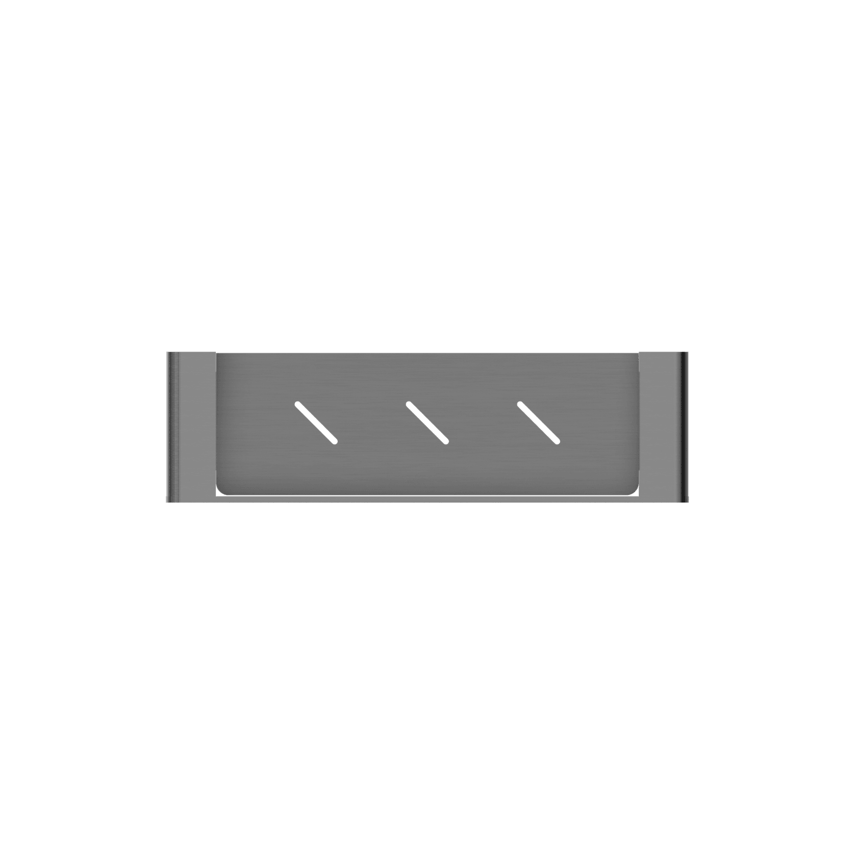 Bianca Metal Shower Shelf | Gun Metal gallery detail image