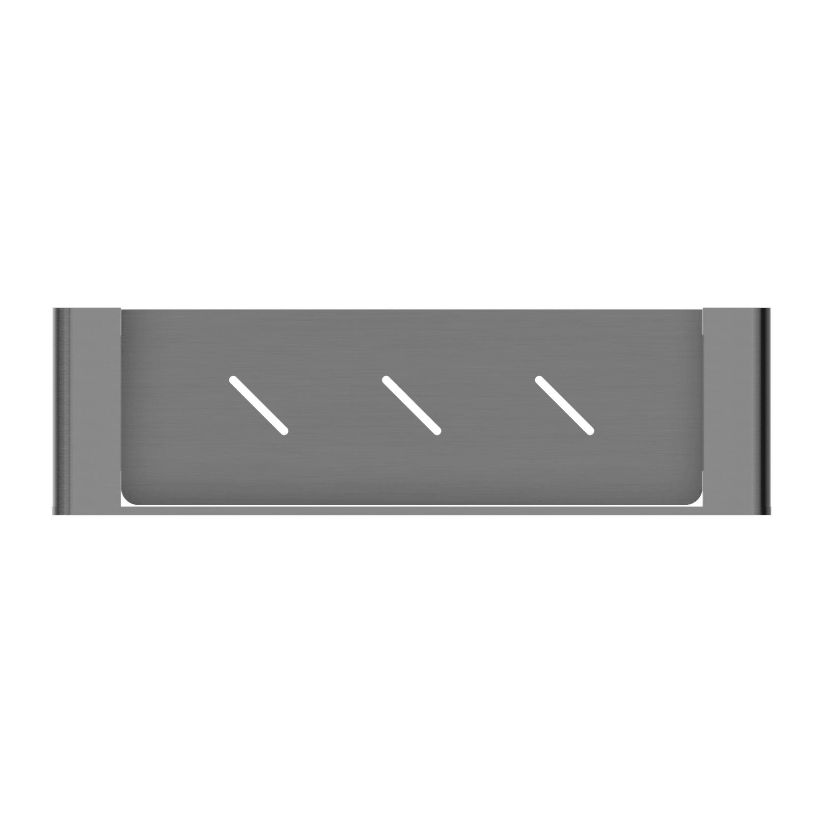 Bianca Metal Shower Shelf | Gun Metal gallery detail image