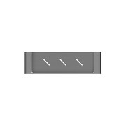 Bianca Metal Shower Shelf | Gun Metal gallery detail image