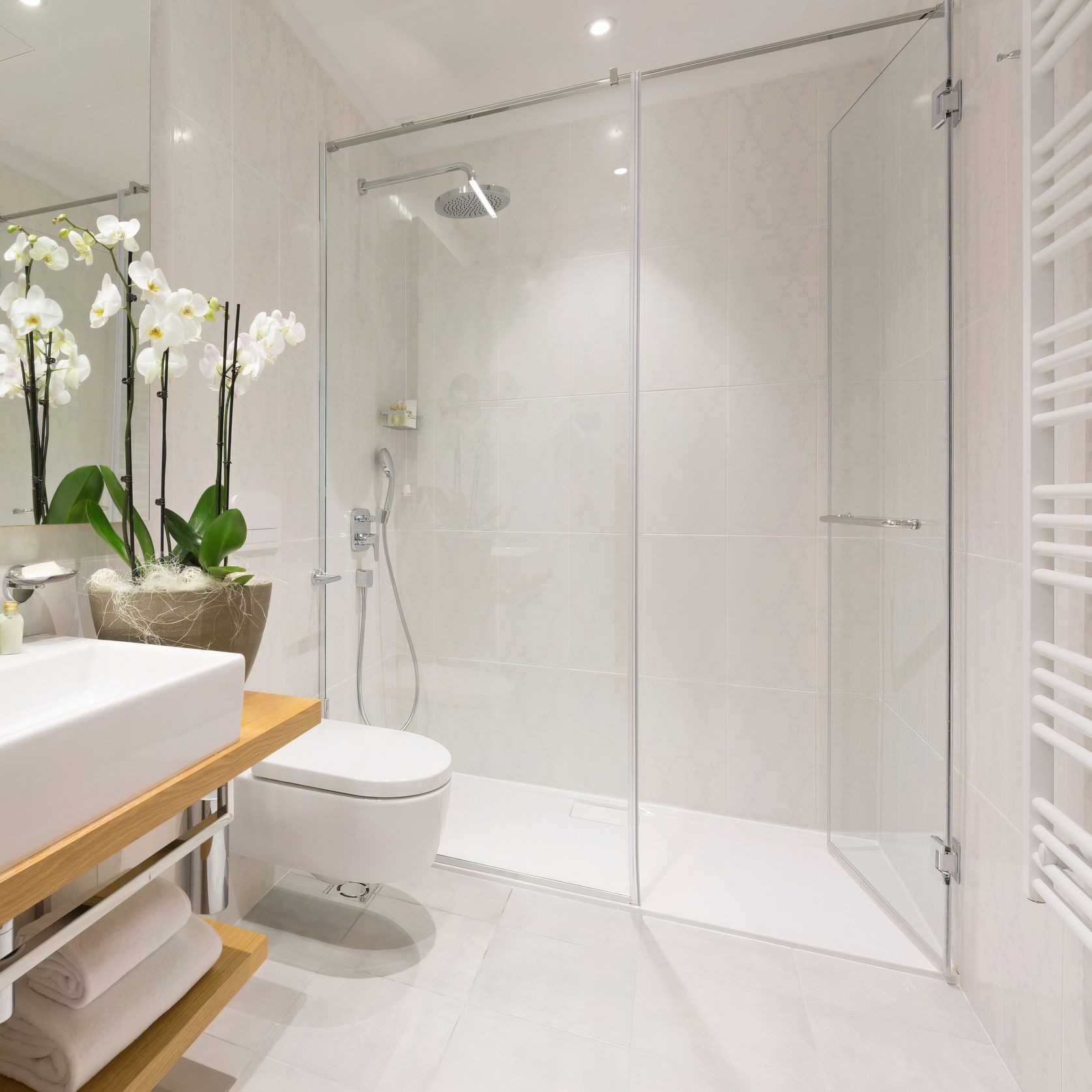 Custom Sized Solid Surface Shower Base gallery detail image
