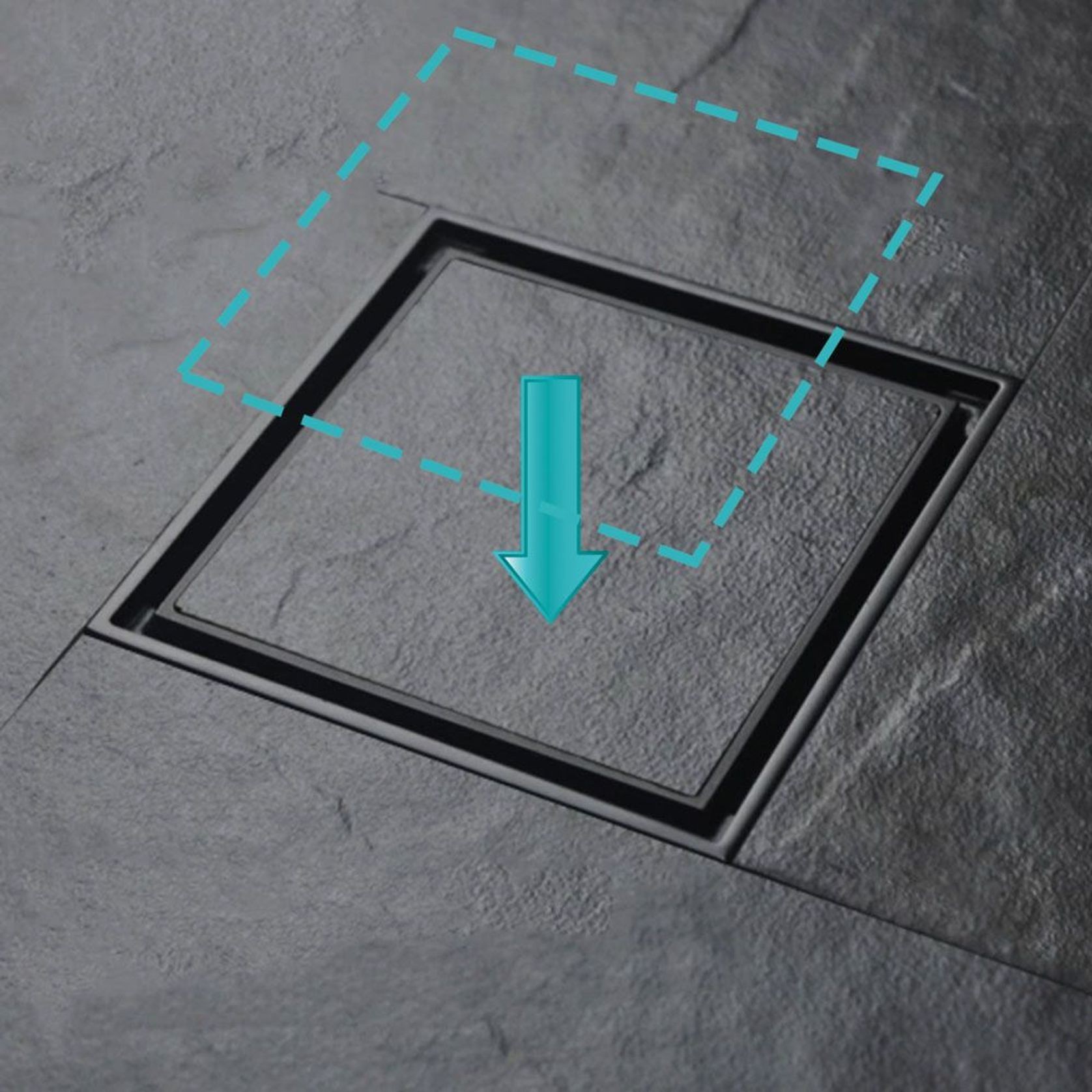 Square Tile 2-in-1 Tile Bed Floor Wastes gallery detail image
