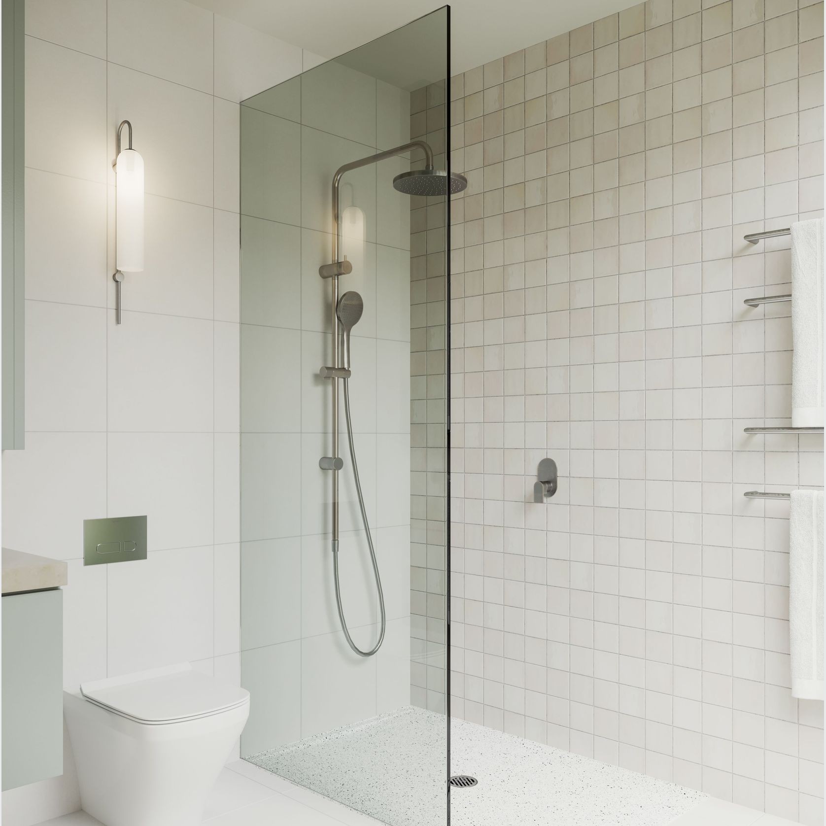Custom Sized Solid Surface Shower Base gallery detail image