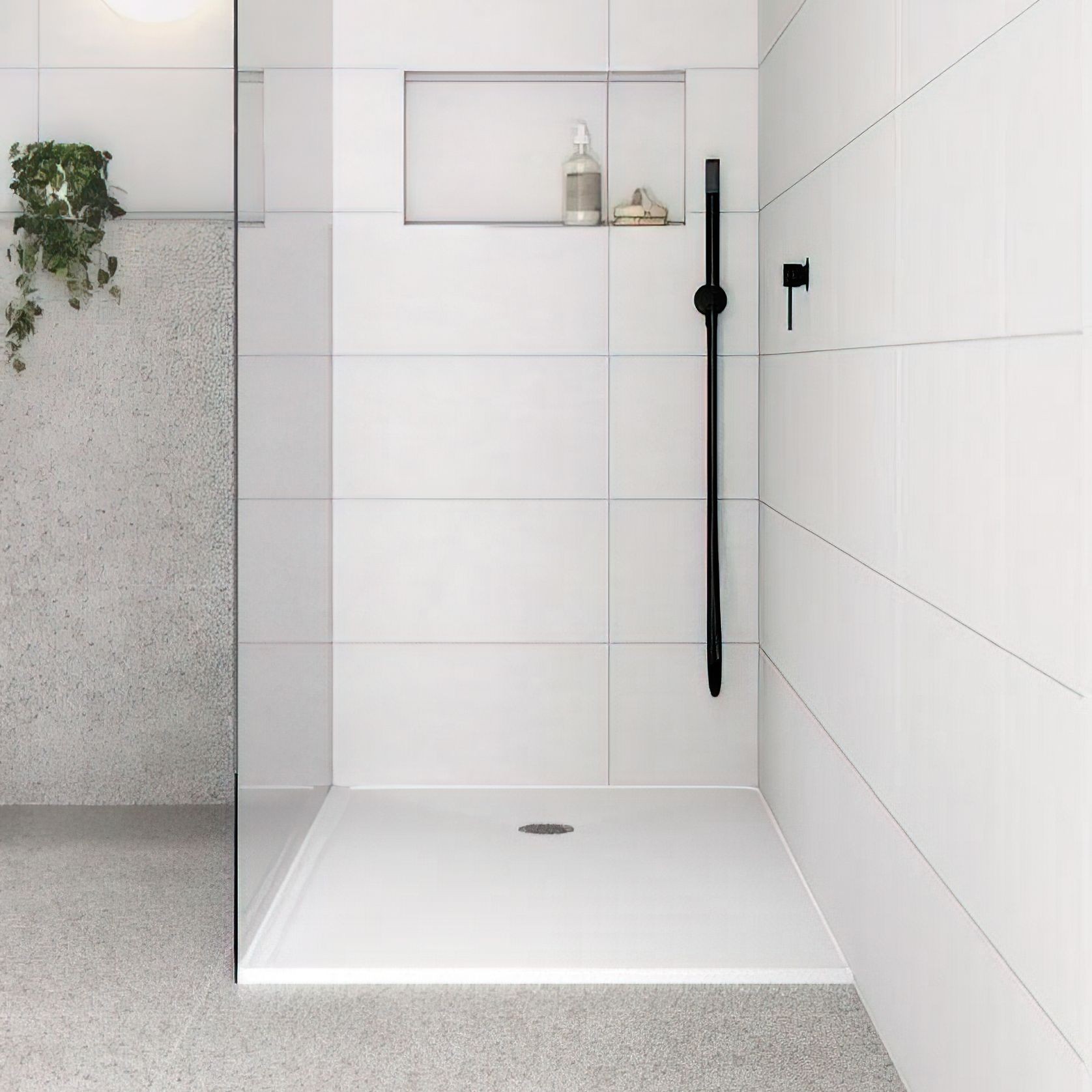 Custom Sized Solid Surface Shower Base gallery detail image