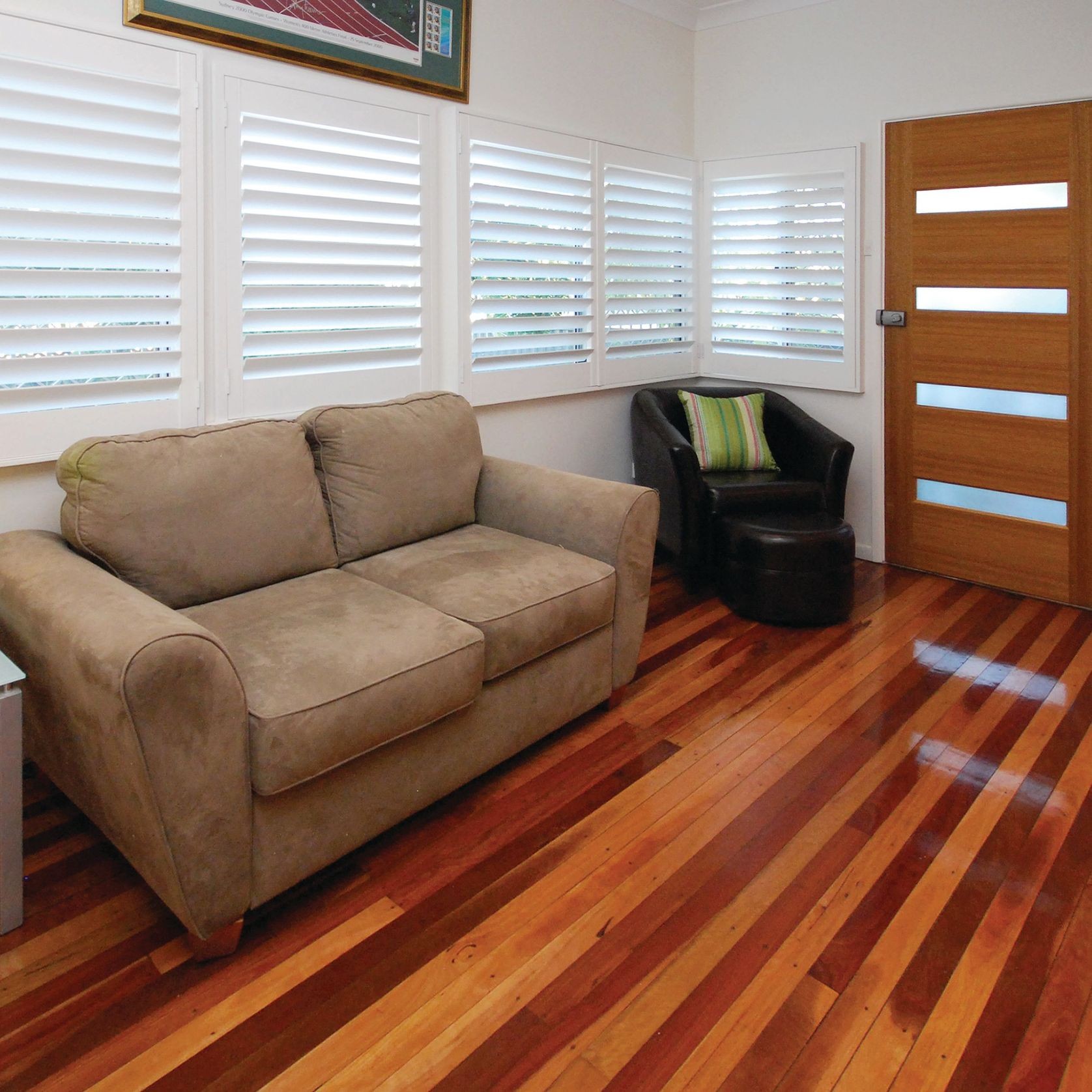 Ambience Hardwood Shutter Stained | Shutter Systems gallery detail image
