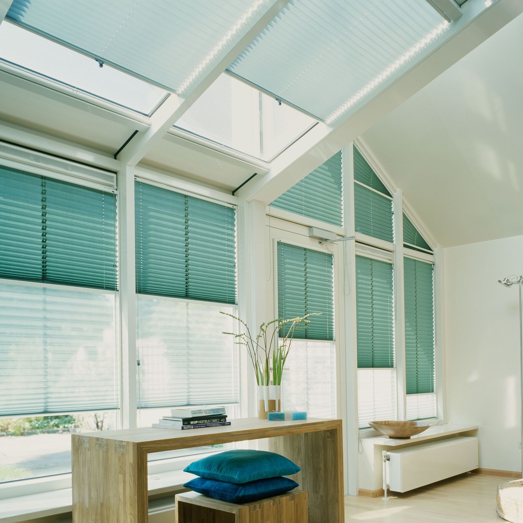 Skylight Gravity Drop Cord Operated | Pleated Blind gallery detail image