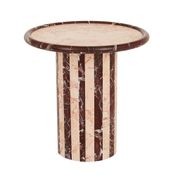 Pippa Stripe Marble Side Table gallery detail image