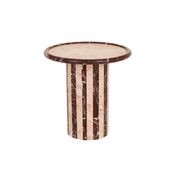 Pippa Stripe Marble Side Table gallery detail image