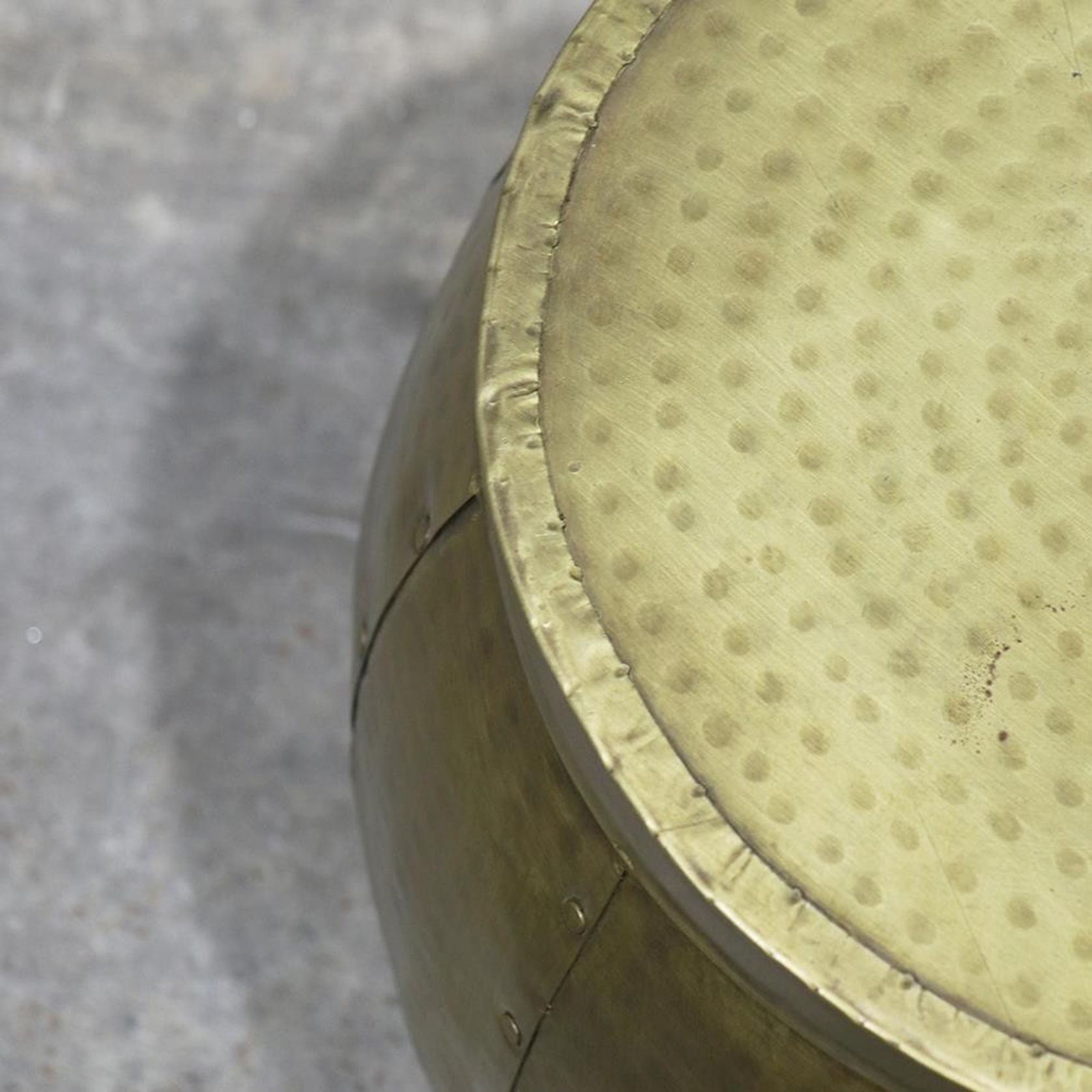 Chandri Round Brass Side Table - Small gallery detail image