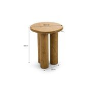 Khakti Round Pillar Side Table gallery detail image