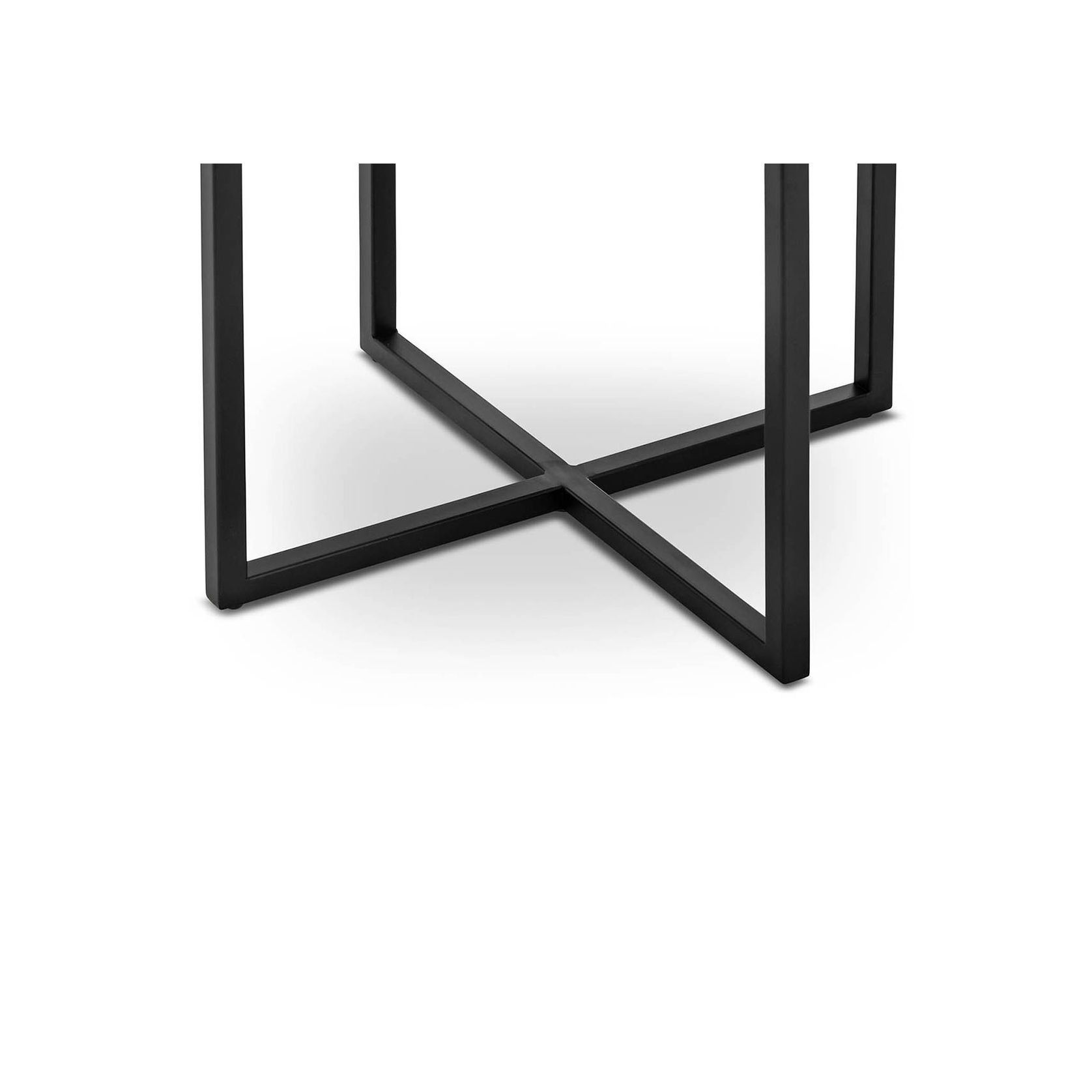 Ellie Marble Round Side Table | White & Black gallery detail image