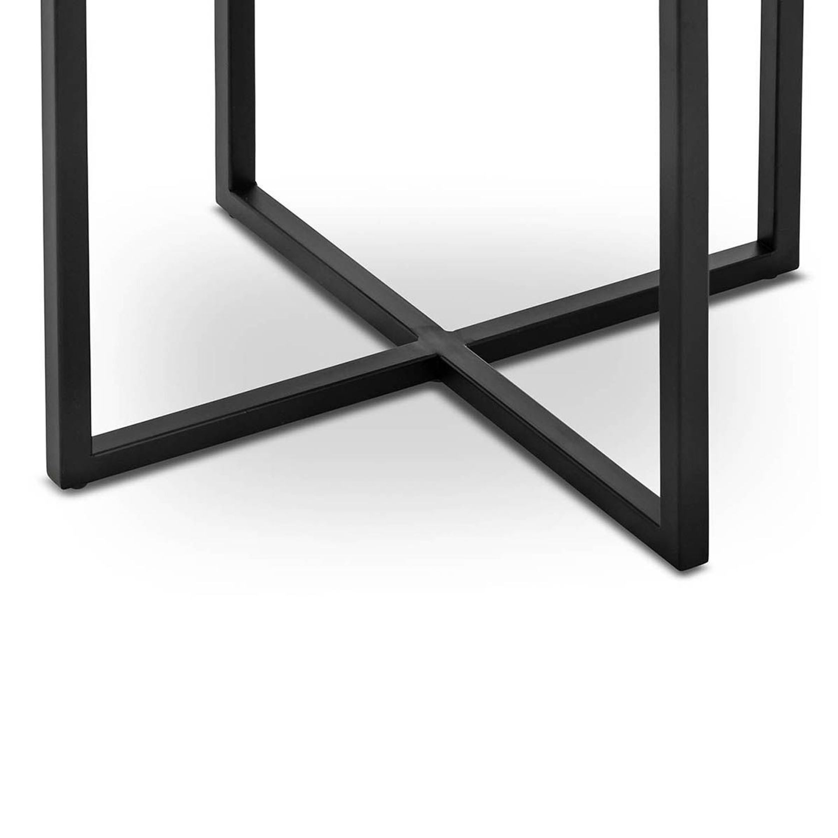 Ellie Marble Round Side Table | White & Black gallery detail image