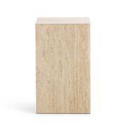 Cubie Plinth Small | Cream Travertine gallery detail image