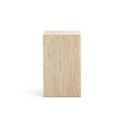 Cubie Plinth Small | Cream Travertine gallery detail image