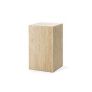 Cubie Plinth Small | Cream Travertine gallery detail image