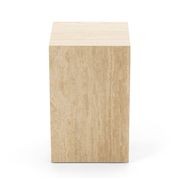 Cubie Plinth Small | Cream Travertine gallery detail image
