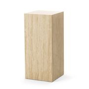 Cubie Plinth Medium | Cream Travertine gallery detail image
