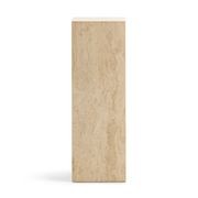 Cubie Plinth Tall | Cream Travertine gallery detail image