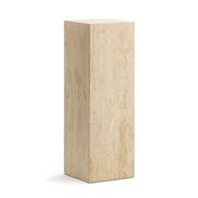 Cubie Plinth Tall | Cream Travertine gallery detail image