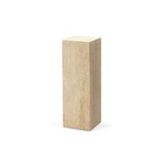 Cubie Plinth Tall | Cream Travertine gallery detail image