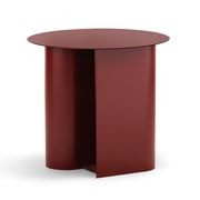 Zeke Round Side Table | Merlot Red gallery detail image