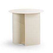 Zeke Round Side Table | Beige Cream gallery detail image