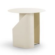 Zeke Round Side Table | Beige Cream gallery detail image