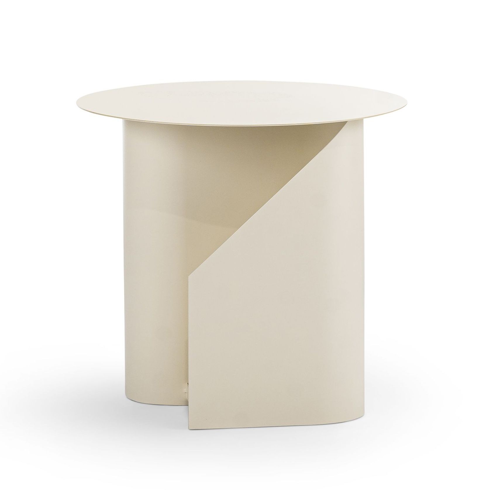Zeke Round Side Table | Beige Cream gallery detail image