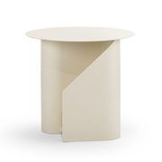 Zeke Round Side Table | Beige Cream gallery detail image