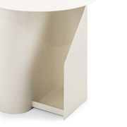 Zeke Round Side Table | Beige Cream gallery detail image