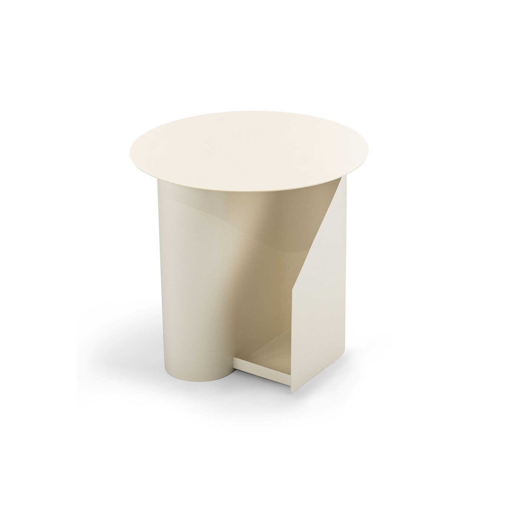 Zeke Round Side Table | Beige Cream gallery detail image