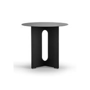 Kiyo Round Steel Side Table | Matte Black gallery detail image